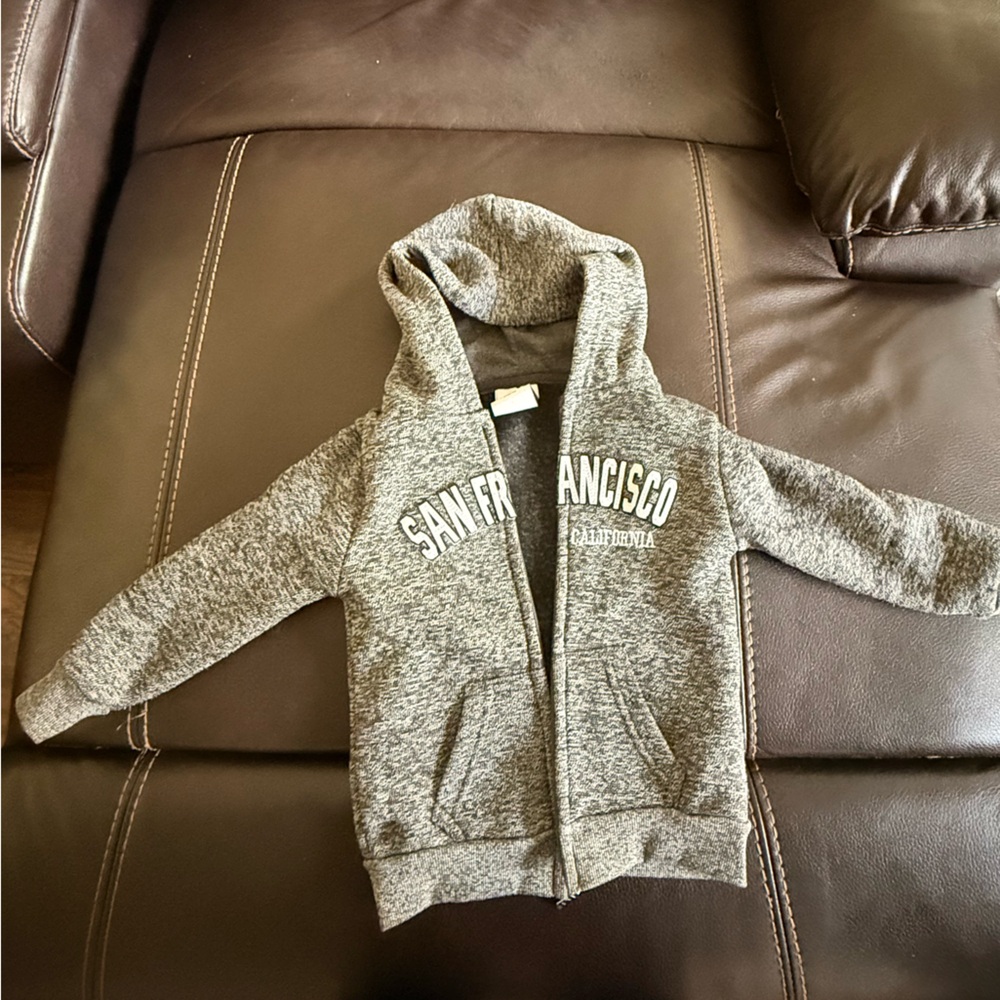 Crazy 8 Gray Marled Hoodie with San Francisco Print